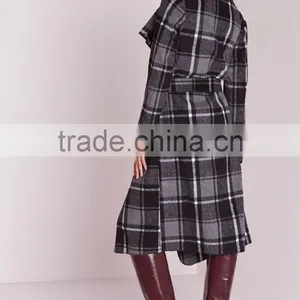 Ladies Fancy Printed Longline Waterfall Winter Coats thumbnail-4
