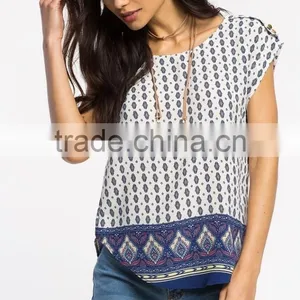 100% Polyester Rounded Hem Girls Full Print t Shirt thumbnail-2