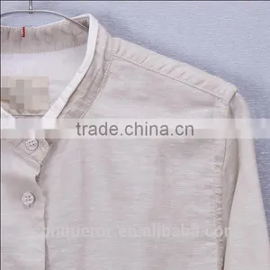Men's White Linen Shirt HOT! MSRL0046 thumbnail-5