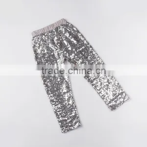 Popular Kids Silver Trousers Children Tight Sequins Pants thumbnail-2