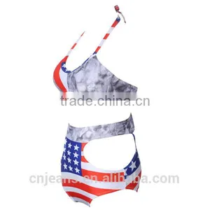 GZY 2015 Stocklot High Waist Fashion Lovely Girl Super Bikini Swinwear thumbnail-4