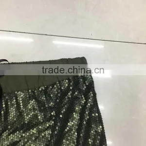 Ladies Yiwu Stock Garment Beaded Shining A-line Sexy Skirt thumbnail-3