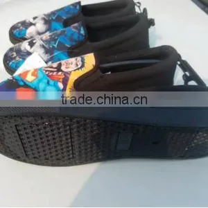 Adult Cartoon Pattern Black Canvas Shoes No Name Brand Slip On Casual Shoe Surplus Stock Liquidation thumbnail-3