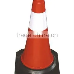 High Quality 70cm Traffic Cone +Black Base thumbnail-1