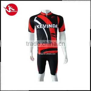 Sublimation Cycling Kits for Training Red Cycling Bicyle Jersey thumbnail-1