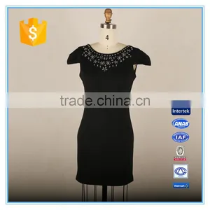Elegant Ladies Bodycon Dress 2016 Open Back V Neck Midi Dress thumbnail-1