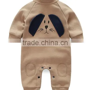 Customized Warm Fleece Winter Baby Rompers Lovely Baby Rompers Wholesale 0-6 Months Baby Rompers thumbnail-1