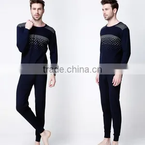 Cotton Lycra Men's Heat Thermal Underwear Lady Long Johns Long Sleeves thumbnail-3