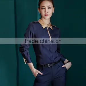 Custom Chantilly Long Sleeve Latest Fashionable Ladies Blouse Factory Women Shirt Blouse thumbnail-4