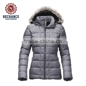 Women Down & Feather Winter Jacket With Fur thumbnail-1