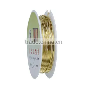 China Wholesale Round Gold Plated 1mm Dia. Copper Beading Wire Thread Cord thumbnail-1