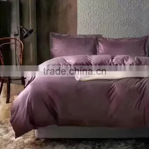 2017 New Style Kinds of Solid Colors Fitsheet Bedding Set 4Pcs thumbnail-2