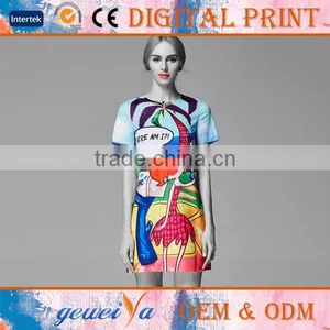 High Quality OEM Digital Printed Lady Apparel thumbnail-1