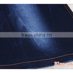 9.8oz Indigo Cotton Polyester Spandex Blend Denim Pants Fabric thumbnail-5
