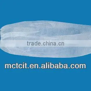 Surgical Supply Disposable White Color Anti-dust/oil Proof PP Non-woven Sleeve Cover/oversleeve thumbnail-1