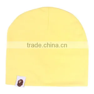 Wholesale Plain Knit Cotton Baby Beanie Hat thumbnail-6