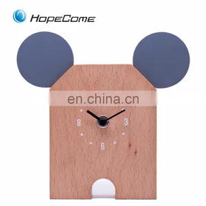 Supply Fashion Electric The Latest Design Home Decoration Fancy Wooden Digital Alarm Clock thumbnail-4