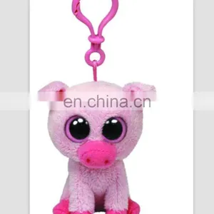 Ty Beanie Boos Baby Plush Toy the Pig Key Buckle Pendant thumbnail-1