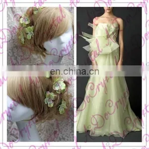 Aidocrystal Yellow Flower Hair Claw Clip Bride Hair Accessories in Bangkok thumbnail-2