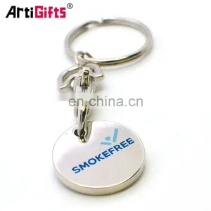Metal Souvenir Custom Trolley Caddy Coin Keychain thumbnail-3
