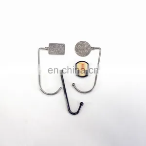 Custom Wholesale Craft Carved Metal Bag Hanger thumbnail-2