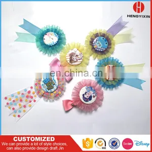 2017 New Product-Cute Christmas Snow Yarn Ribbon Flower for Kids Party thumbnail-2