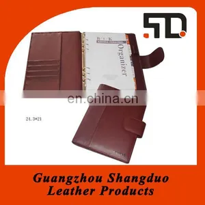 Chinese Manufacture Handmade Leather Office Notebook Folder thumbnail-2