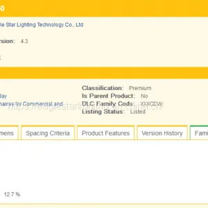 160LPW DLC Premium ETL CETL 100-277V AC 100W LED UFO High Bay Light thumbnail-5