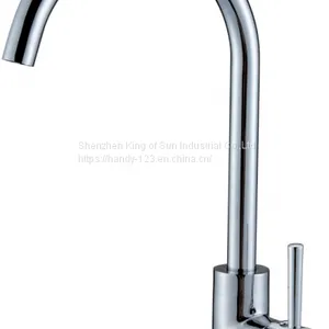Single Handle Sink Kitchen Brass Faucet thumbnail-2