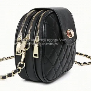 Europe and the United States High-end Leather Shoulder Diagonal Cross-chain Women's Bag thumbnail-2