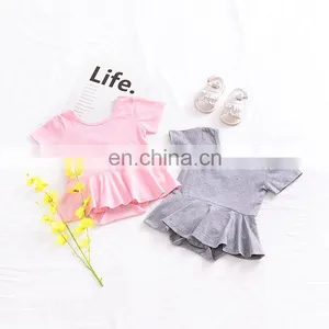 New Fashion Infants & Toddler Clothes Summer Baby Cotton Princess Girls Dress Romper thumbnail-1
