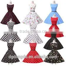 Overall Print Girl Dress Stock thumbnail-1