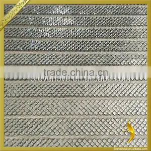 Elegant Bling Crystal Rhinestone Trim Hotfix Rhinestone Mesh Wedding Shoe Decoration FRM-204 thumbnail-3