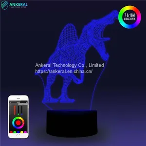 Dinosaur 3D Lamp Smart APP Bluetooth Control 3D Light thumbnail-1