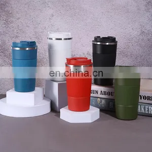 Custom LOGO Stainless Steel Big Capacity Portable Thermos Cup Stainless Steel Insulated Coffee Mug Tumbler Cups Coffee Mugs thumbnail-3