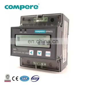 1 Phase Din-rail Rs485 Modbus bi Directional Dual Tariff Energy Meter KPM31A thumbnail-3