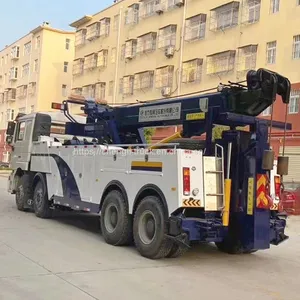 Shacman F3000 8x4 12 Wheel 30ton Rotator Rescue Wrecker Truck thumbnail-3