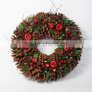 Wholesale 40cm 50cm 60cm Holiday Pinecone Wreath thumbnail-1