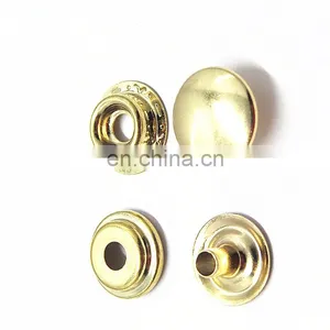 12mm Round Brass Metal Snap Button Push Button for Clothes thumbnail-3