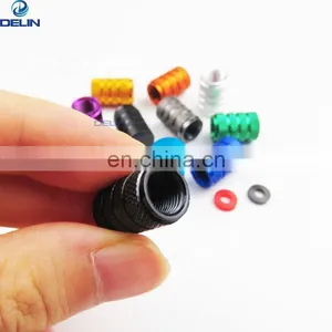 Car Tire Rim Valve Knurled Wheel Stem Caps Schrader Bike Tire Valve Caps Dust Covers thumbnail-2