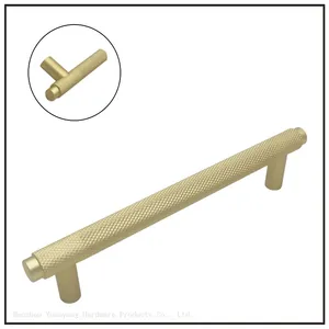 Factory Selling Cabinet Door Knurled Handles Furniture Kitchen Drawer Brass Pull Handle thumbnail-2