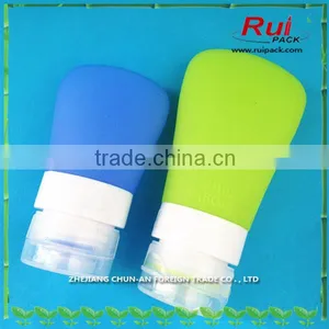 Leak-Proof Silicone Liquids Toiletries Tubes Hands-free Squeezable Bottle thumbnail-1