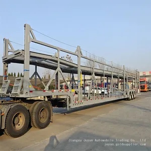 24 Meter Export Semi-trailer 10 Car Semi-trailer Export Russian Semi-trailer 3-axle Semi-trailer thumbnail-5