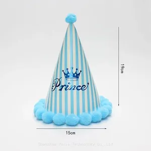 Factory Wholesale Multi-Style Birthday Hats With Plush Balls for Children & Adult Party Supplies thumbnail-4