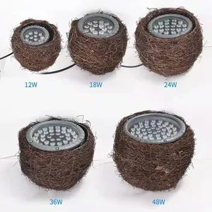 48w Artificial Tree Vine Bird's Nest Floodlight for Trees, Outdoor Birdcage Tree-hugging Landscape Lights for Garden Greening thumbnail-5