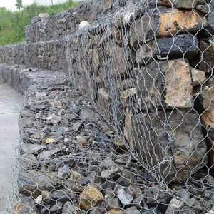 Erosion Control Gabion With Hexagonal Mesh - Galvanized or PVC Coated thumbnail-5