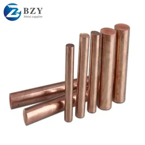 Corrosion Resistant Round Copper Stock Industrial Grade ASTM B187 Standard Purity Pure Copper Bar thumbnail-1