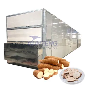 Professional Mesh Belt Dryer for Cassava Drier Automatic Continuous Drying Cassava Machine EPC thumbnail-1