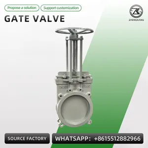 Pneumatic Slide Gate Valve, Electric & Manual Gate Plate Valve, Stainless Steel Drainage Sewage Pipeline Gate Valve thumbnail-5