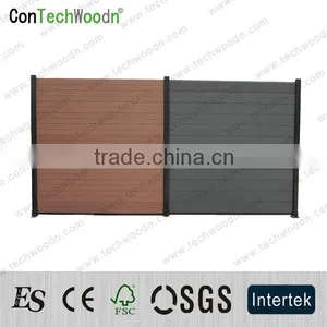 Modern Design Outdoor Wood and Plastic Composite Garden Fence thumbnail-1